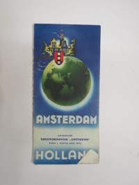 Amsterdam - Holland -matkailuesite / kartta - travel brochure / tourist map