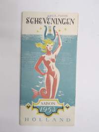 Scheveningen Saison 1953 - Holland -matkailuesite / kartta - travel brochure / tourist map