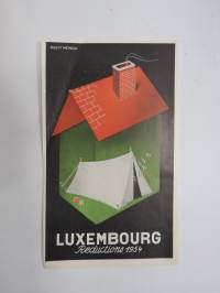 Reductions 1954, Luxembourg -travel brochure / map - matkailuesite / kartta