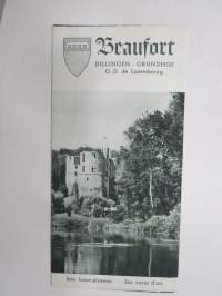 Beaufort Dillingen - Grundhof, Luxembourg -travel brochure / map - matkailuesite / kartta