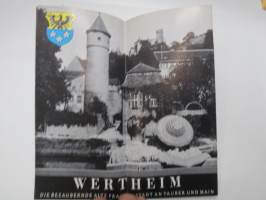 Wertheim, Deutschland - tourist information, Germany -travel brochure / map - matkailuesite / kartta