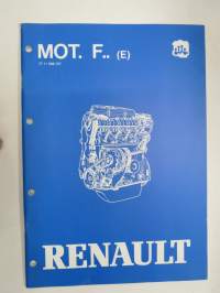 Renault MOT. F.. (E) Korjaamokäsikirja bensiinimoottorit 4 syl. valurautaa F1N, F2N, F3N, F2R, F7P