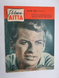 Elokuva-Aitta 1955 nr 20, Kansikuva Richard Egan, Elokuvien arvostu, Jämijärven lakeudet Ukrainan aroina, Danny Kaye, Kamerat käyvät Ealingissä, Marilyn Monroe, ym.