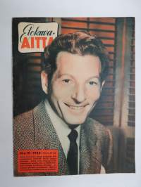 Elokuva-Aitta 1955 nr 19, Kansikuva Danny Kaye, Kirsti Ortola, Rita Moreno, Kihlaus, Francoise Arnoul, ym.