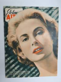 Elokuva-Aitta 1955 nr 16, Kansikuva Grace Kelly, Villi Pohjola, Elokuvamainonta, Tähtien yöpaidat - Marilyn Monroe, Näyttämöväki Pajulahdessa, Jack Lemmon, ym.