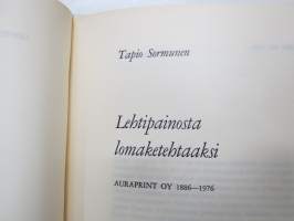 Lehtipainosta lomaketehtaaksi - Auraprint Oy 1886-1976 -company history