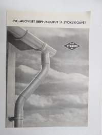 PVC-muoviset riippukourut ja syöksytorvet - Kymarno Oy -myyntiesite /  sales brochure