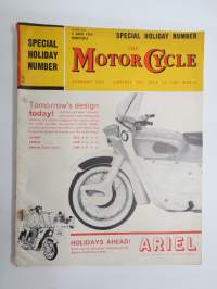 The Motor Cycle, 5.4.1962, english motorcycle magazine / englantilainen moottripyörälehti