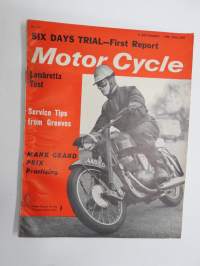 The Motor Cycle, 5.9.1963, english motorcycle magazine / englantilainen moottripyörälehti