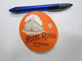 Hotel - Hotel Royal Göteborg -matkalaukkumerkki / hotellimerkki - luggage tag