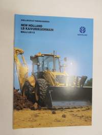 New Holland LB115 kaivurikuormain -myyntiesite / sales brochure