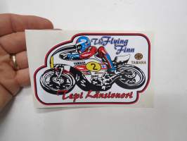 Teuvo Tepi Länsivuori - Flying Finn - Yamaha -tarra, uustuotantoa / sticker, repro