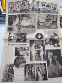 Hamburger Fremdenblatt- Rundschau im Bilde, 4.1.1939 -sanomalehden kuvasivu merkittävistä Saksan ja maailman tapahtumista / henkilöistä (ei koko lehti)