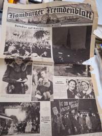 Hamburger Fremdenblatt - Rundschau im Bilde, 3.1.1939 -sanomalehden kuvasivu merkittävistä Saksan ja maailman tapahtumista / henkilöistä (ei koko lehti)