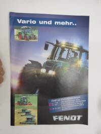 Fendt Vario und mehr... -tractor sales brochure, in german / traktorin myyntiesite, saksankielinen