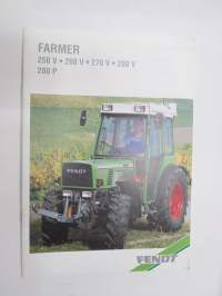Fendt Farmer 250 V, 260 V, 270 V, 280 V, 280 P traktori -myyntiesite, englanninkielinen / tractor sales brochure, in english