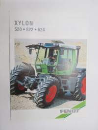 Fendt Xylon 520, 522, 524 traktori -myyntiesite, ruotsinkielinen / tractor sales brochure, in swedish