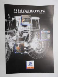 New Holland traktori 100-160 HV lisävarusteita -myyntiesite / sales brochure, tractor accessories