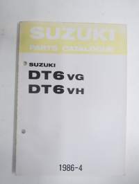 Suzuki DT6 VG outboard parts catalogue 1986-4, illustrations / perämoottori, varaosaluettelo räjäytyskuvineen