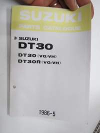 Suzuki DT30 outboard parts catalogue 1986-5, illustrations / perämoottori, varaosaluettelo räjäytyskuvineen