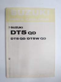 Suzuki DT5 QD outboard parts catalogue 1982, illustrations / perämoottori, varaosaluettelo räjäytyskuvineen