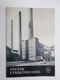 Svensk Utrikeshandel 1946 nr 15, ruotsalainen ulkomaankaupan lehti - Sveriges Allmänna Exportförening -julkaisu