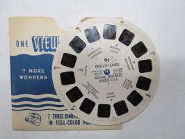 View-Master 91, Oregon Caves I, National Monument, Oregon, USA -reel / kuvakiekko