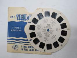 View-Master 105 Rainier National Park - Glaciers & Flowers, Washington, USA -reel / kuvakiekko