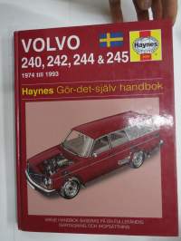 Volvo 240, 242, 244 & 245 1974 till 1993 Haynes Gör-Det-Själv handbok -korjausohjekirja, ruotsinkielinen