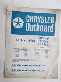 Chrysler Outboard 105, 120, 135 hp parts catalog / varaosaluettelo, englanninkielinen