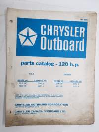 Chrysler Outboard 120 hp parts catalog / varaosaluettelo, englanninkielinen