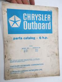 Chrysler Outboard 6 hp parts catalog / perämoottori varaosaluettelo, englanninkielinen