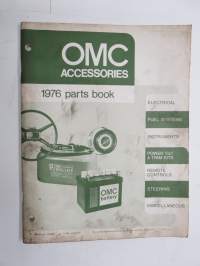 OMC Accessories parts book 1976 perämoottorivalmistajan tarvikkeiden luettelo / varaosaluettelo, englanninkielinen