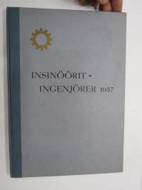 Insinöörit - Ingenjörer 1957 Tampereen Teknillinen Opisto - Tekniska Läroverket, Helsingin Teknillinen Opisto - Turun Teknillinen Opisto, - Kurssijulkaisu-vuosikirja