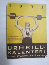 Urheilukalenteri 1933