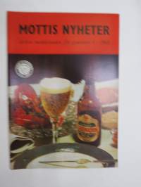 Mottis Nyheter 1968 nr 4 - läckra meddelanden för gourméer -Ravintola Motti asiakaslehti / restaurant customer magazine