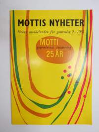 Mottis Nyheter 1966 nr 2 - läckra meddelanden för gourméer -Ravintola Motti asiakaslehti / restaurant customer magazine