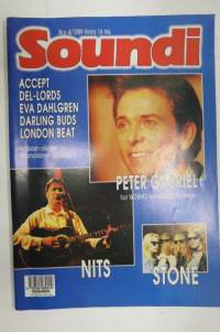 Soundi 1989 nr 4, Accept, Del-Lords, Eva Dahlgren, Darling Buds, London Beat, Peter Gabriel, Nits, Stone.