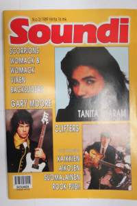 Soundi 1989 nr 2, Scorpions, Womack & Womack, Vixen, Backsliders, Gary Moore, Tanita Tikaram, Clifters.