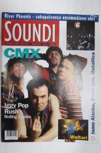 Soundi 1994 nr 1-2, CMX, Iggy Pop, Rush, Rolling Stones, Waltari, Ismo Alanko, Pearl Jam, Metallica.
