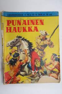 Lännensarja 1958 nr 11, Punainen Haukka -western magazine