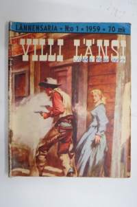 Lännensarja 1959 nr 1, Villi Länsi -western magazine
