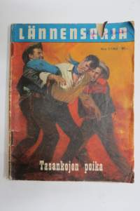 Lännensarja 1962, 1, Tasankojen poika -western magazine