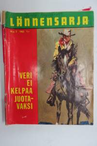 Lännensarja 1963 nr 7, Veri ei kelpaa juotavaksi -western magazine