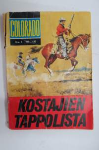 Lännensarja 1965 nr 1, Kostajien tappolista -western magazine