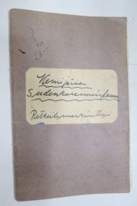 Kemijärven sudenkorennoisfauna - Retkeilymerkintöjä 1935