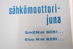 VR Sm1, Sm2 veturi / sähkömoottorijuna 6051..., Eioc nr 6251... varaosaluettelo -locomotive parts catalogue