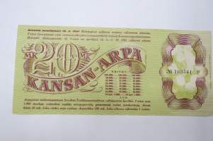 Kansan-arpa - Folk-Lott, arvonta 19.5.1941, nr 163541 -lottery ticket