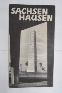 Sachsenhausen - keskitysleirin, sen toiminnan ja museon opaskirjanen v. 1967, englanninkielinen