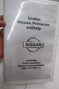 Nissan Primera tuotevideo -mainosvideo VHS / promoting video